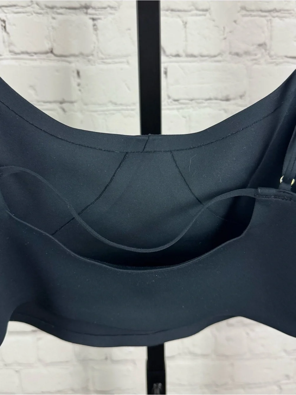 Free People Intimately Brinley Cutout Longline Bralette Black Large
